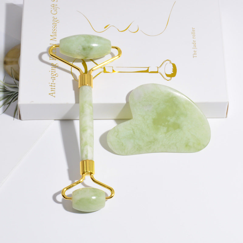 Jade Roller & Gua Sha Gift Box - facial roller